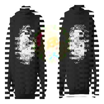 Vintage Pink Santa Claus Pink Christmas Design V4 Men Women Sweatshirt Graphic Print Unisex - Seseable