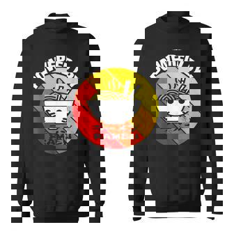 Vintage Powered By Ramen - Ramen Noodle Soup Sweatshirt | Mazezy
