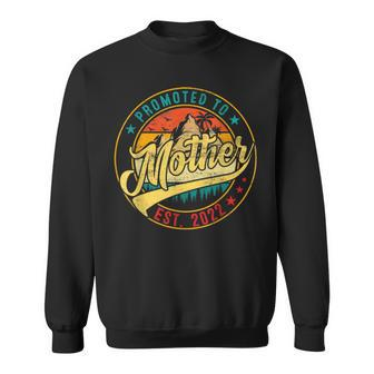 Vintage Promoted To Mother 2022 Mothers Day New Mom Grandma T Sweatshirt | Mazezy