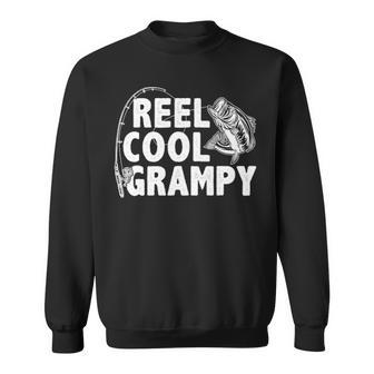 Vintage Reel Cool Grampy Loves Fishing Gift Fathers Day V2 Sweatshirt - Seseable
