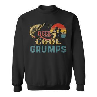 Vintage Reel Cool Grumps For Fishing Nature Lovers Gift For Mens Sweatshirt | Mazezy