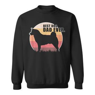 Vintage Retro Best Dog Dad Ever Shiba Inu T Sweatshirt | Mazezy