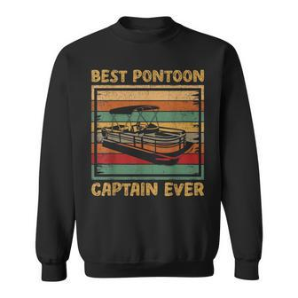Vintage Retro Best Pontoon Captain Ever Sweatshirt - Seseable