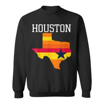 Vintage Retro Houston Texas Sweatshirt | Mazezy CA