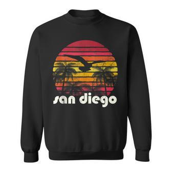 Vintage Retro San Diego California 70S 80S Style Gift Sweatshirt - Seseable