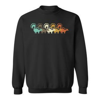 Vintage Retro Skunk Animal Lover Zookeeper Sweatshirt - Seseable
