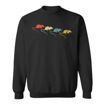 Vintage Retro Sweatshirt für Ratten Liebhaber, Maus & Nager Besitzer - Seseable