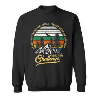 Vintage Rising To The Challenge Cc Classical Conversation Sweatshirt - Seseable