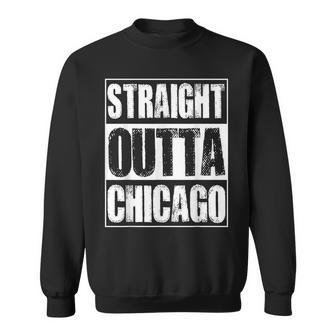 Vintage Straight Outta Chicago Illinois Gift Sweatshirt - Seseable