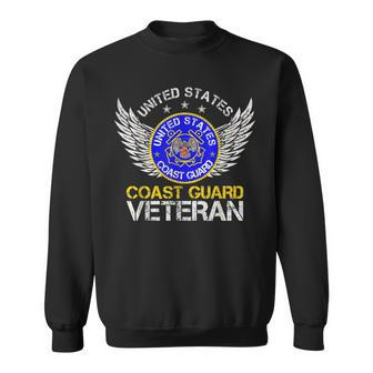 Vintage United States Coast Guard Veteran Gift US Military Sweatshirt - Seseable