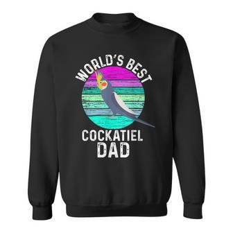 Vintage Worlds Best Cockatiel Dad Pet Parrot Sweatshirt | Mazezy