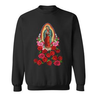 Virgin Mary Our Lady Of Guadalupe Catholic Saint Sweatshirt - Seseable