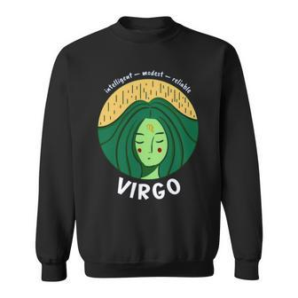 Virgo Zodiac Girl Sweatshirt | Mazezy