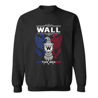 Wall Name - Wall Eagle Lifetime Member Gif Sweatshirt - Seseable