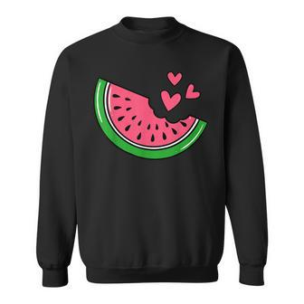 Watermelon Slice Melon Summer Vacation Season Fruit Lovers Sweatshirt | Mazezy