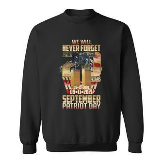 We Will Never Forget September 11 9 11 Patriot Day 20 Years Anniversary Men Women Sweatshirt Graphic Print Unisex - Thegiftio UK