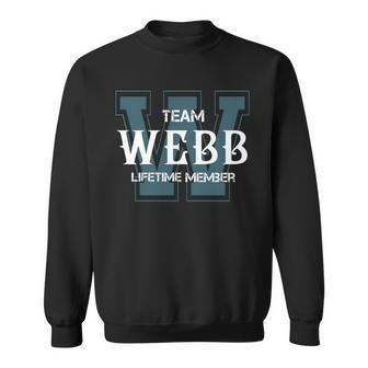 Webb Shirts - Team Webb Lifetime Member Name Shirts Men Women Sweatshirt Graphic Print Unisex - Thegiftio UK