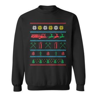 Weihnachts Feuerwehrauto Feuerwehrmann Sweatshirt - Seseable