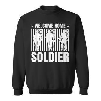Welcome Home Soldier - Usa Warrior Hero Military Men Women Sweatshirt Graphic Print Unisex - Seseable