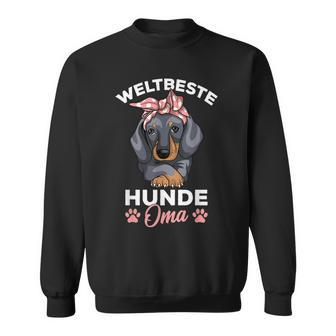 Weltbeste Hunde Oma Dackel Liebhaber Frauchen Sweatshirt - Seseable