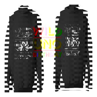 Wild About Uno Birthday Turning Men Women Sweatshirt Graphic Print Unisex - Thegiftio