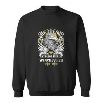 Winchester Name T - In Case Of Emergency My Sweatshirt - Seseable