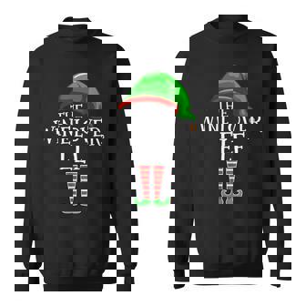 Wine Lover Elf Group Matching Family Christmas Gift Drinking Men Women Sweatshirt Graphic Print Unisex - Thegiftio UK