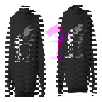 Winter Color Guard Mom Dad Your Daughter My Daughter Flag Sweatshirt - Thegiftio