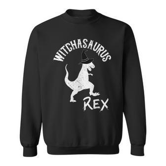 Witchasaurus Rex Funny Witch Dinosaur Halloween Men Women Sweatshirt Graphic Print Unisex - Seseable