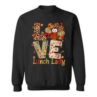 Women Love Turkey Leopard Happy Thanksgiving Lunch Lady Men Women Sweatshirt Graphic Print Unisex - Thegiftio UK