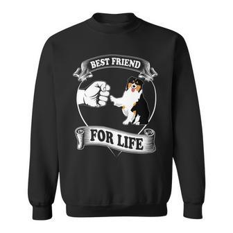 Womens Australian Shepherd Shirts Best Friend For Life 2 Vneck Sweatshirt - Monsterry