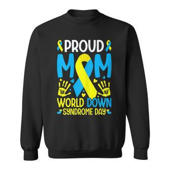 Womens Down Syndrome Mom Ribbon World Down Syndrome Awareness Day  Sweatshirt