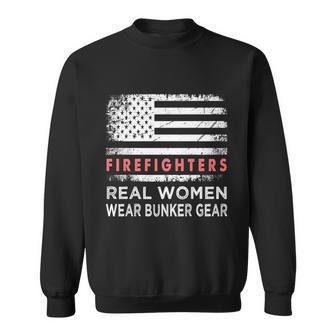 Womens Firefighter Female Fire Fighter Firefighting Mom Funny Gift Sweatshirt - Monsterry