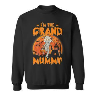 Womens Funny Grandma Halloween Costume Gifts Im The Grand Mummy Men Women Sweatshirt Graphic Print Unisex - Thegiftio UK