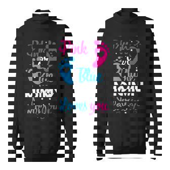 Womens Gender Reveal Mom Mommy Family Sweatshirt - Thegiftio