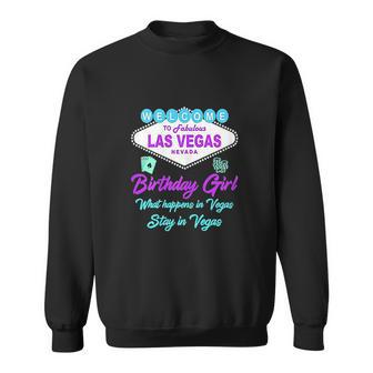 Womens Las Vegas Birthday Girl Squad Goals Matching Group Souvenir Men Women Sweatshirt Graphic Print Unisex - Thegiftio UK