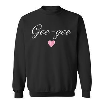 Womens Oma Gee-Gee T For New Mom Mothers Day Men Women Sweatshirt Graphic Print Unisex - Seseable