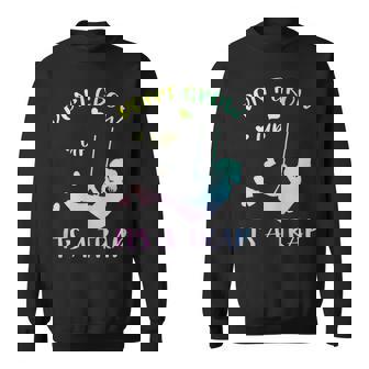 Womens Stay Young Swing Child Dont Grow Up Its A Trap Men Women Sweatshirt Graphic Print Unisex | Seseable UK