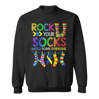 World Down Syndrome Awareness Day Rock Your Socks Sweatshirt | Mazezy