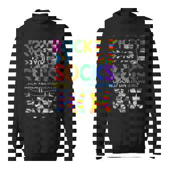 World Down Syndrome Day T Rock Your Socks Awareness Sweatshirt | Mazezy