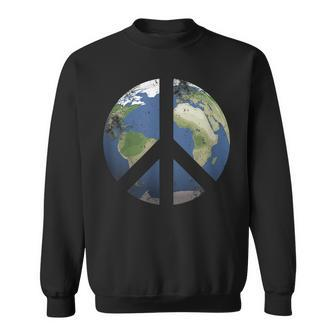 World Peace Earth Day Awareness Celebration Peace On Earth Sweatshirt | Mazezy