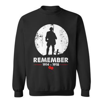 World War 1 Remember - First World War Sweatshirt - Seseable