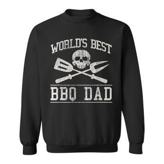 Worlds Best Bbq Dad Vintage Gift For Mens Sweatshirt | Mazezy