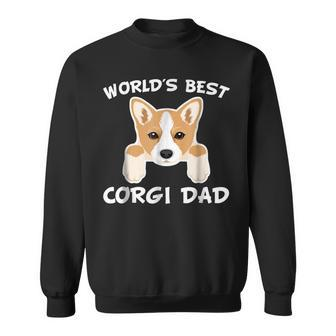 Worlds Best Corgi Dad Dog Owner Gift For Mens Sweatshirt | Mazezy