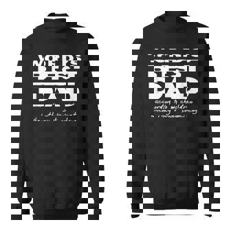 Worlds Best Dad Funny Fathers Day 2019 Dad Gifts Gift For Mens Sweatshirt | Mazezy