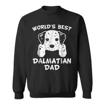 Worlds Best Dalmatian Dad Dog Owner Gift For Mens Sweatshirt | Mazezy