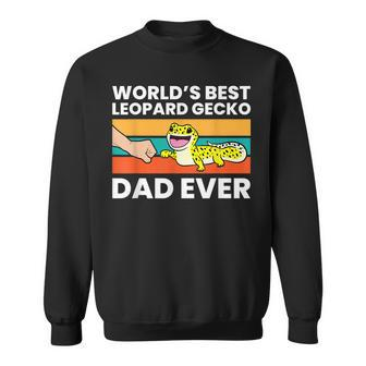 Worlds Best Leopard Gecko Dad Ever Sweatshirt | Mazezy
