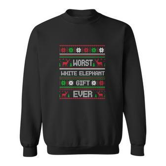 Worst White Elephant Gift Ever Funny Christmas V3 Men Women Sweatshirt Graphic Print Unisex - Thegiftio UK