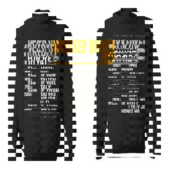 Wrecker Driver Hourly Rate - Funny Wrecker Tow Truck Driver Sweatshirt | Mazezy