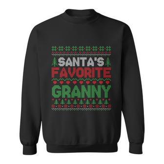Xmas Santas Favorite Granny Funny Ugly Christmas Sweater Funny Gift Sweatshirt - Monsterry CA